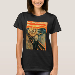 Llama Loch Ness Monster The Scream Mashup Cryptid T-Shirt