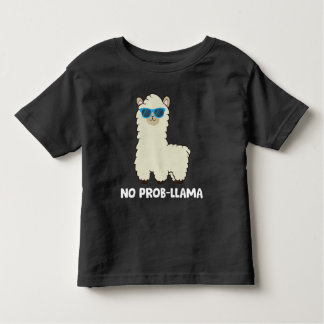 Llama Lover No Probllama Alpaca No Probllama Prob Kleinkind T-shirt