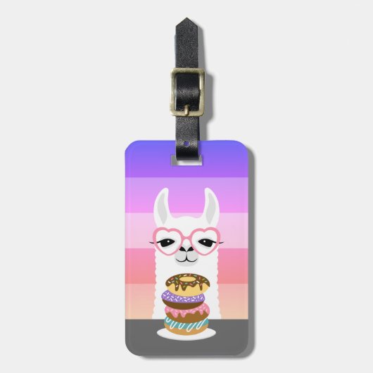 Llama Luggage Tags Gepäckanhänger (Vorderseite vertikal)