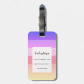 Llama Luggage Tags Gepäckanhänger (Rückseite vertikal)