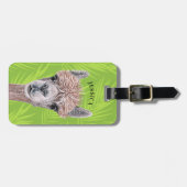 Llama Luggage Tags Gepäckanhänger (Vorderseite horizontal)