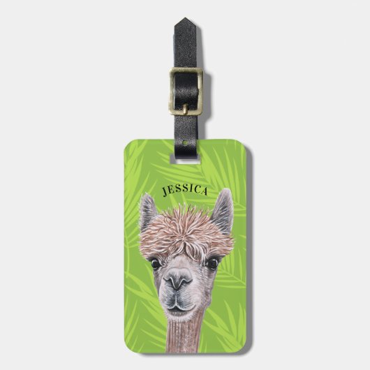 Llama Luggage Tags Gepäckanhänger (Vorderseite vertikal)
