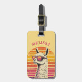 Llama Luggage Tags Gepäckanhänger (Vorderseite vertikal)
