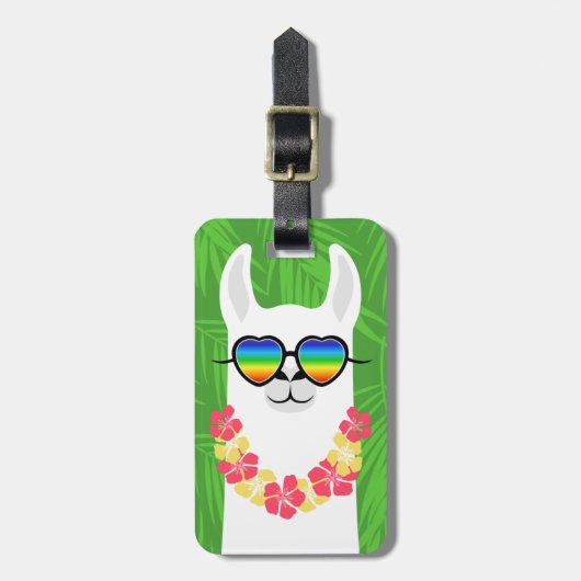 Llama Luggage Tags Gepäckanhänger (Vorderseite vertikal)