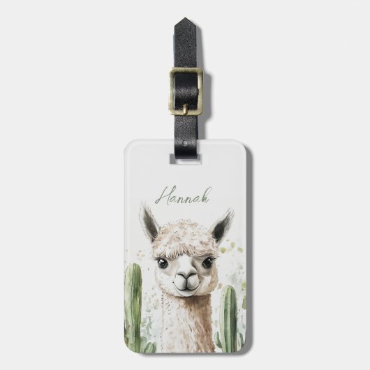 Llama Luggage Tags Gepäckanhänger (Vorderseite vertikal)