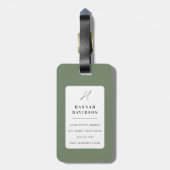 Llama Luggage Tags Gepäckanhänger (Rückseite vertikal)