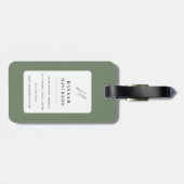 Llama Luggage Tags Gepäckanhänger (Rückseite horizontal)