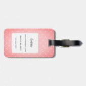 Llama Luggage Tags Gepäckanhänger (Rückseite horizontal)