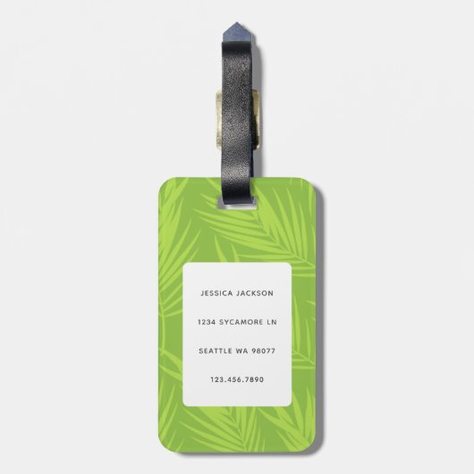 Llama Luggage Tags Gepäckanhänger (Rückseite vertikal)