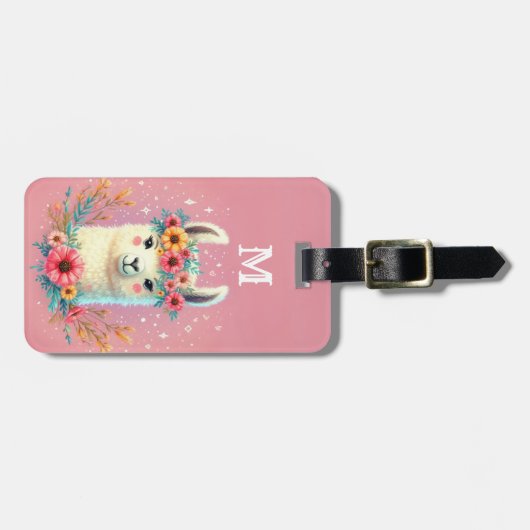 Llama Luggage Tags Gepäckanhänger (Vorderseite horizontal)