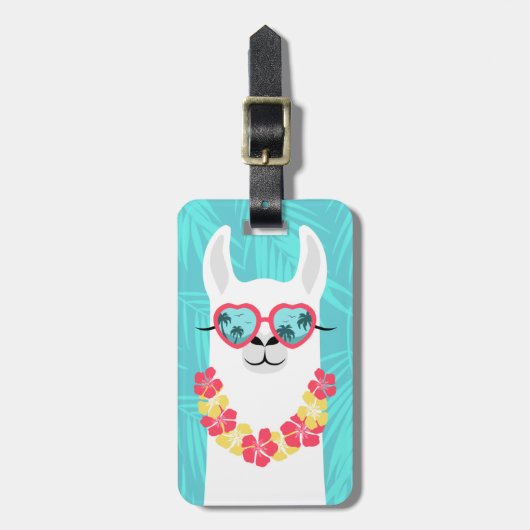 Llama Luggage Tags Gepäckanhänger (Vorderseite vertikal)