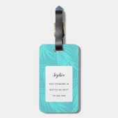 Llama Luggage Tags Gepäckanhänger (Rückseite vertikal)