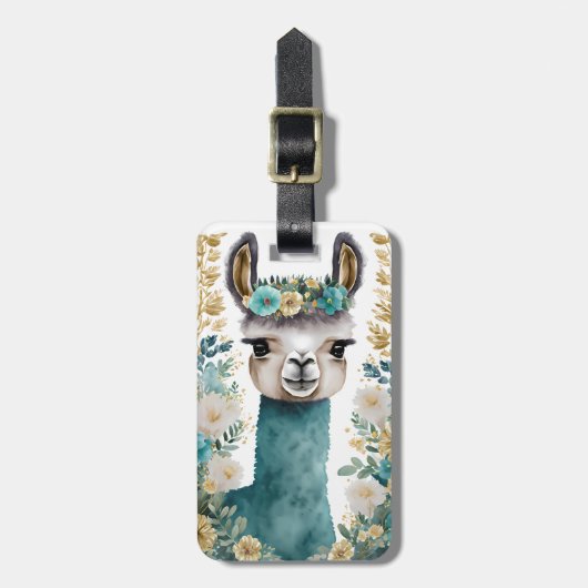 Llama Luggage Tags Gepäckanhänger (Vorderseite vertikal)