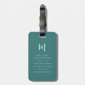 Llama Luggage Tags Gepäckanhänger (Rückseite vertikal)
