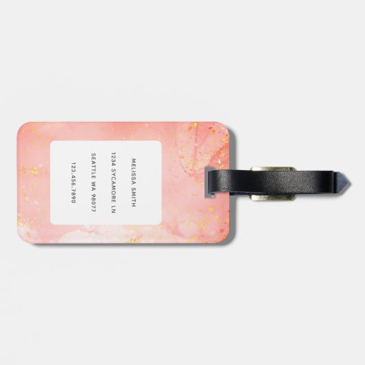 Llama Luggage Tags Gepäckanhänger (Rückseite horizontal)