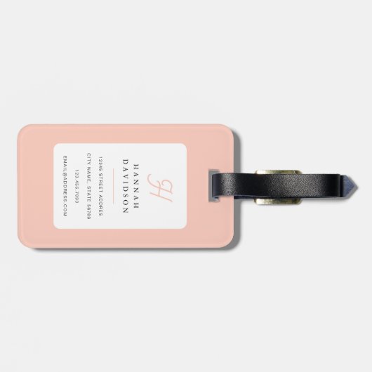 Llama Luggage Tags Gepäckanhänger (Rückseite horizontal)