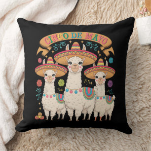 Llama lustige Cinco De Mayo Fiesta-Party Kissen