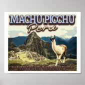 LLAMA - MACHU PICCHU PERU POSTER (Vorne)