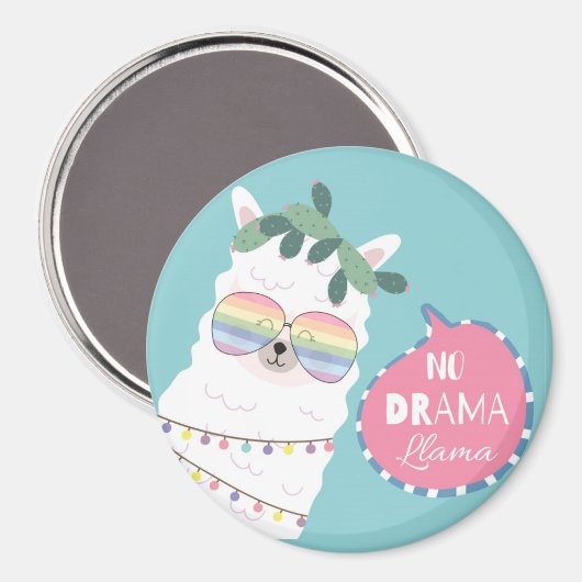Llama Magnet (Vorderseite/Rückseite)