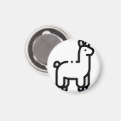 Llama Magnet (Vorderseite/Rückseite)