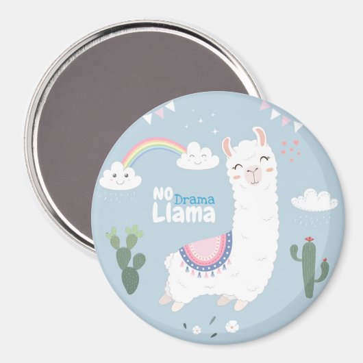 Llama Magnet (Vorderseite/Rückseite)