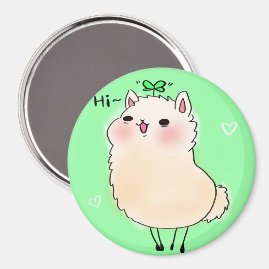 Llama Magnet (Vorderseite/Rückseite)