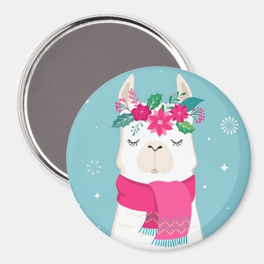 Llama Magnet (Vorderseite/Rückseite)