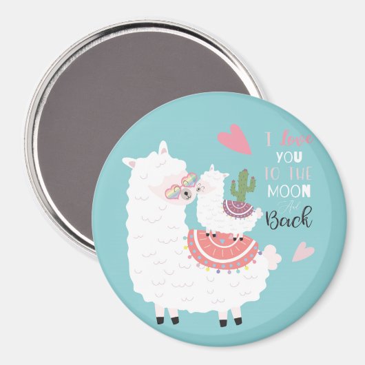 Llama Magnet (Vorderseite/Rückseite)