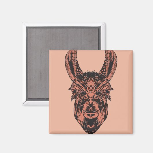 Llama Magnet (Vorderseite/Rückseite)