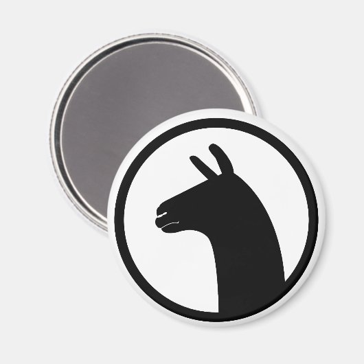 Llama Magnet - Smooth (Vorderseite/Rückseite)