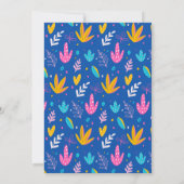 Llama Mama Alpaca Cactus Blue Boy Baby Shower Einladung (Rückseite)