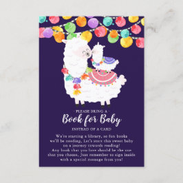 Llama Mama Baby Shower Book for Baby Card Begleitkarte