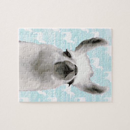 Llama Mama Dream Clouds Aztec Geometric Abstrakt Puzzle (Horizontal)