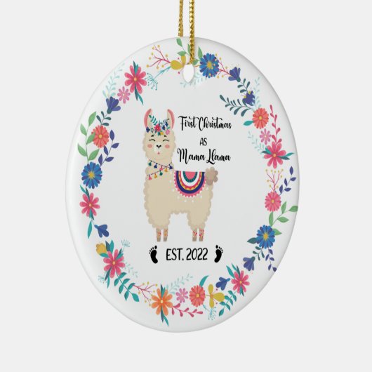 Llama Mama Weihnachtsschmuck (Rechts)