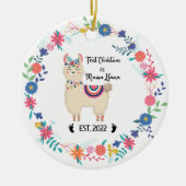 Llama Mama Weihnachtsschmuck (Vorne)