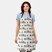 Llama Meadow All Over Print Schürze (Farbe auswähl (Getragen)