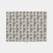 Llama Meadow Fleece Blanket (grau) (Vorderseite (Horizontal))