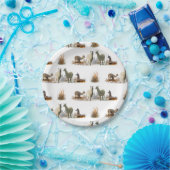Llama Meadow Paper Plate Pappteller (Party)