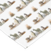 Llama Meadow Tablecloth (Farbe auswählen) Tischdecke (Schrägansicht)