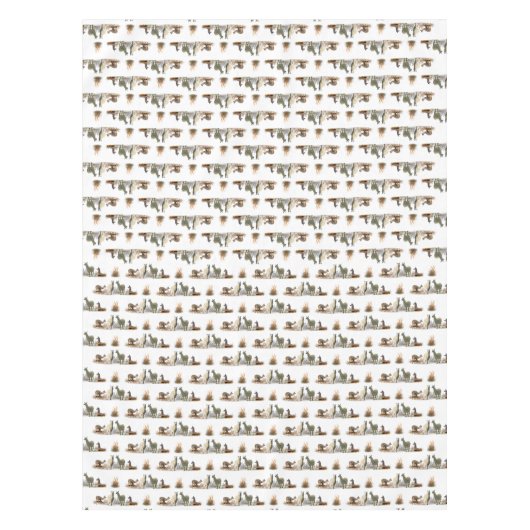 Llama Meadow Tablecloth (Farbe auswählen) Tischdecke (Vorderseite)