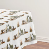 Llama Meadow Tablecloth (Farbe auswählen) Tischdecke (Beispiel)