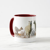 Llama Meadow Tasse (Vorderseite Links)