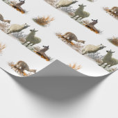 Llama Meadow Wrapping Paper (Farbe auswählen) Geschenkpapier (Ecke)