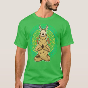 Llama Meditate Yoga Zen T-Shirt