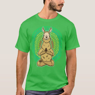 Llama Meditate Yoga Zen T-Shirt