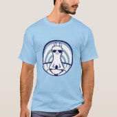 Llama Meditating Yoga Pose Sunglasses Calm Alpaca T-Shirt (Vorderseite)