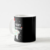 Llama Merry Christmas Kids Funny Llama Christmas L Kaffeetasse (Vorderseite Links)