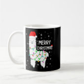 Llama Merry Christmas Kids Funny Llama Christmas L Kaffeetasse (Links)
