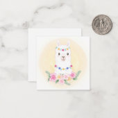 Llama Mitteilungskarte (Vorderseite/Rückseite Beispiel)