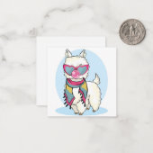 Llama Mitteilungskarte (Vorderseite/Rückseite Beispiel)